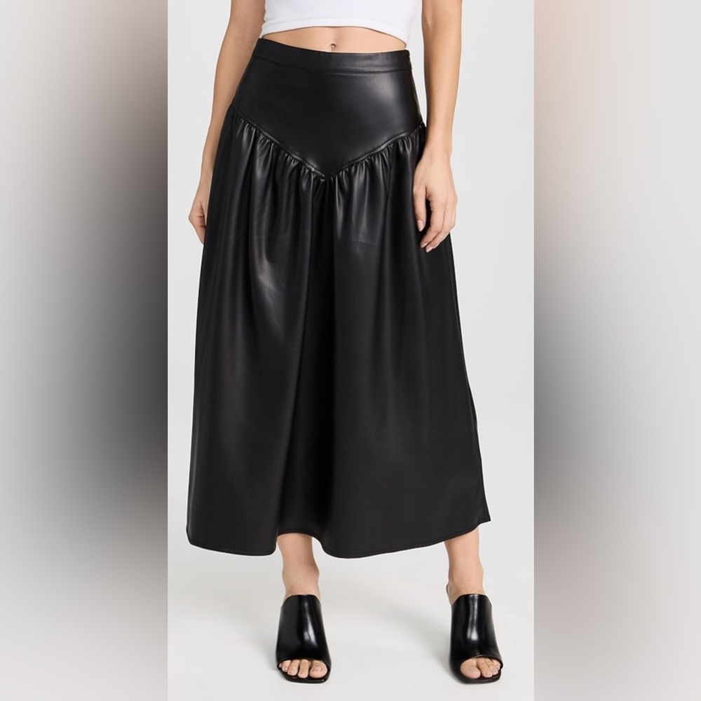 NWOT MOTHER The Gather Your Wits Skirt in Black Size XS Sold Out!